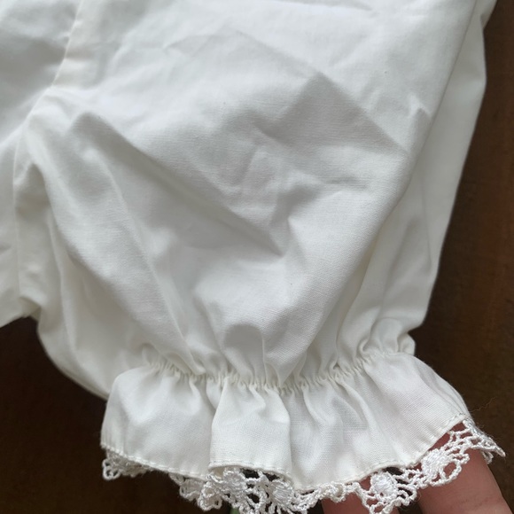 Vintage Floral baby dress 6/9M, Cute Cottagecore two pieces baby dress. - Picture 9 of 12